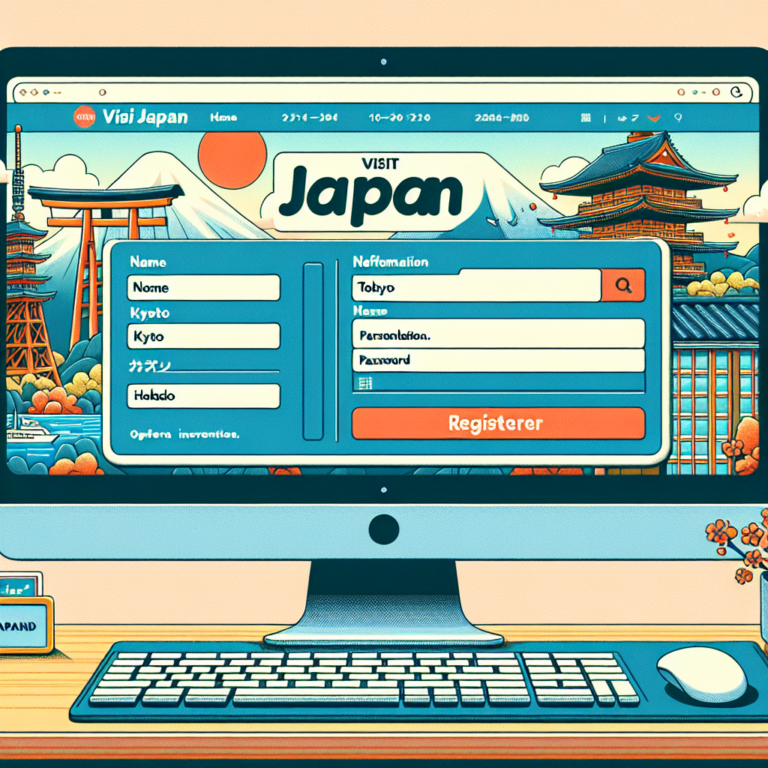 비짓재팬웹 등록은 어떻게 하나요?